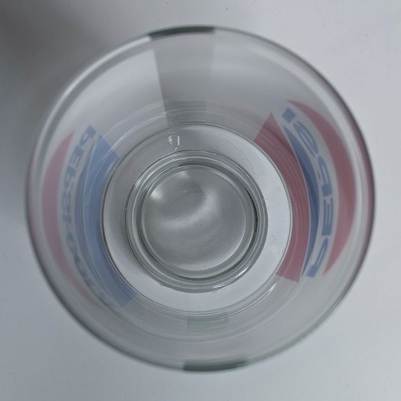 Vintage Pepsi-Cola Drinking Glass 32 Oz Jumbo Tumbler Large Red White Blue - Picture 4 of 7
